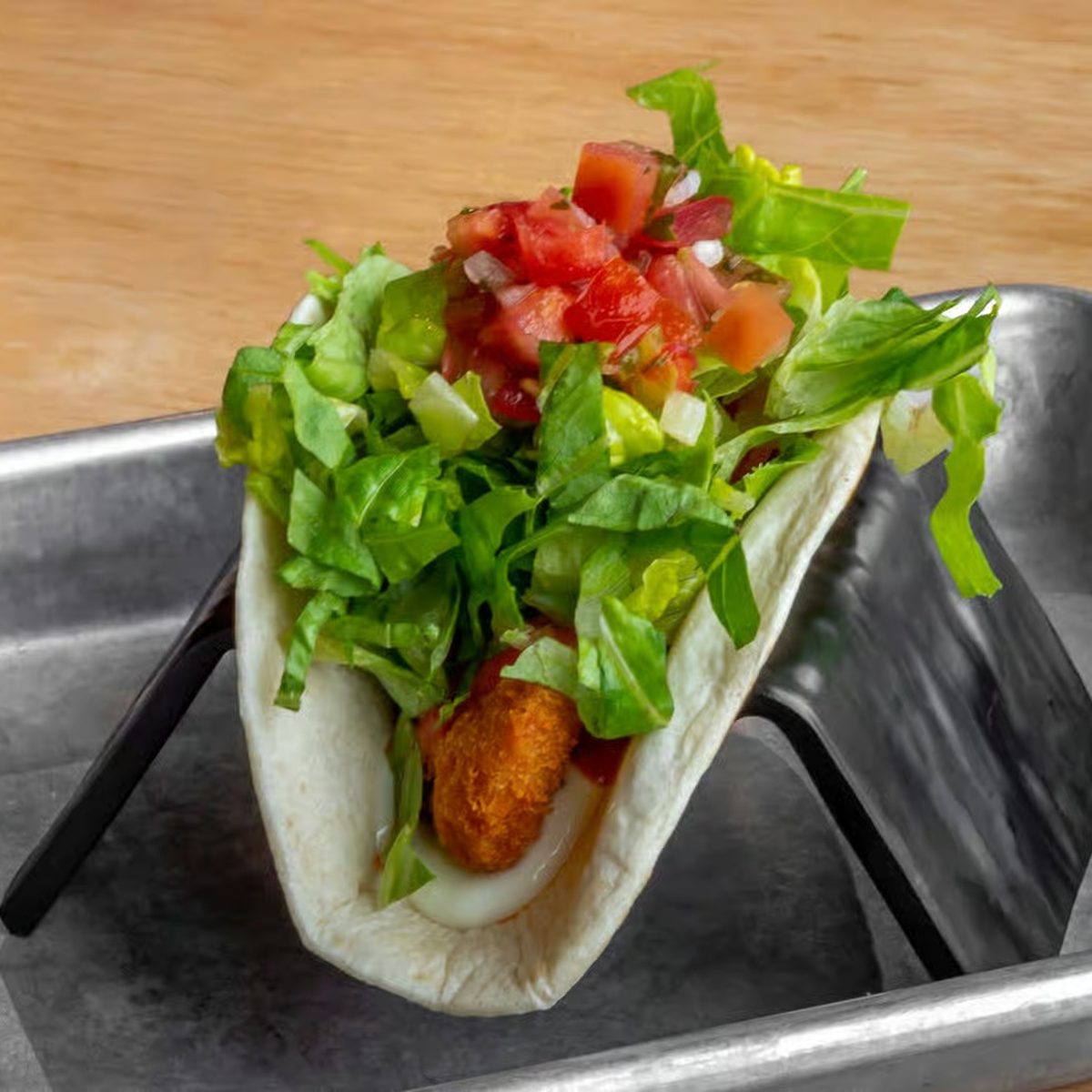 2 Buffalo Chicken Finger Tacos