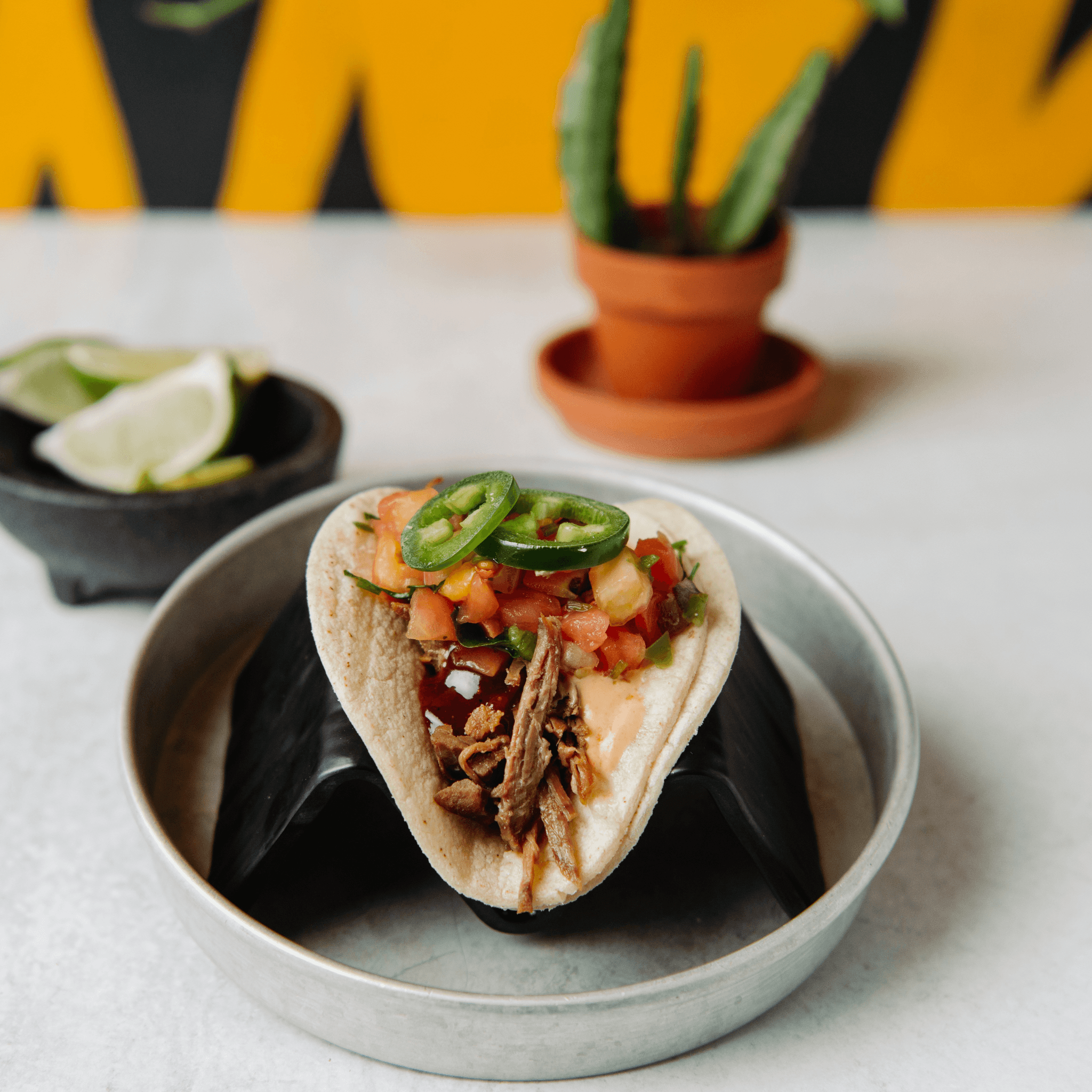 2 Barbacoa Tacos.