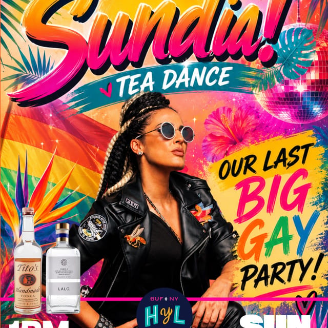 SUNDIA! Our Last Queer Party Weekend- TEA DANCE! 